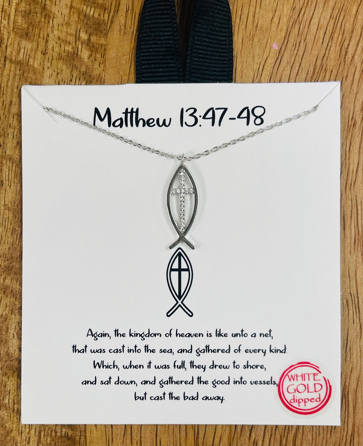 Fisher of Men Cross Necklace