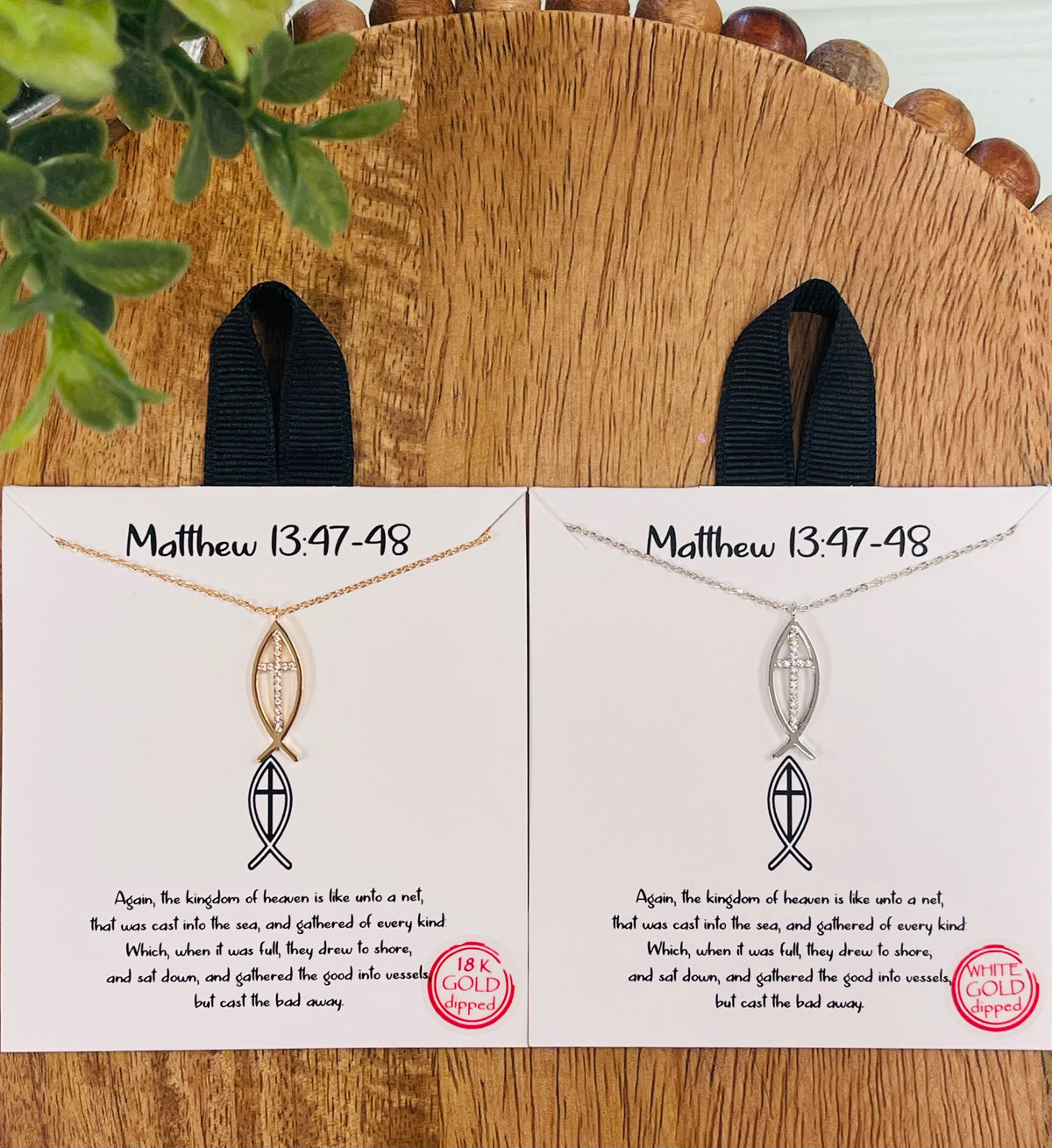 Fisher of Men Cross Necklace