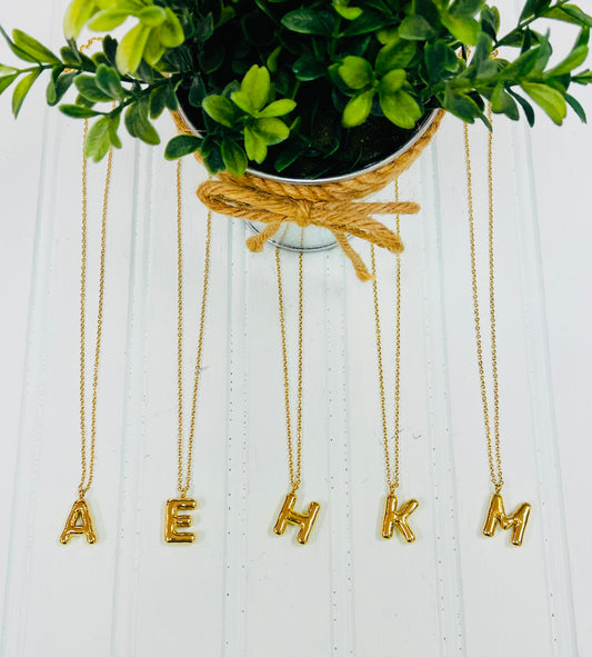 Initial Necklaces 18K Waterproof