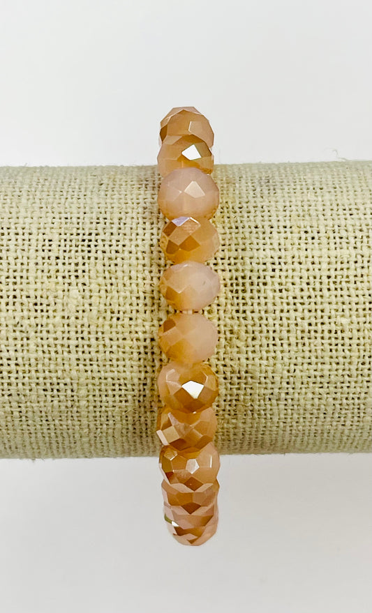 Shell Pink Faceted Bracelet