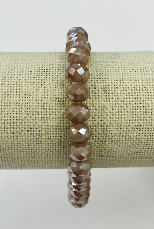 Mocha Faceted Bracelet