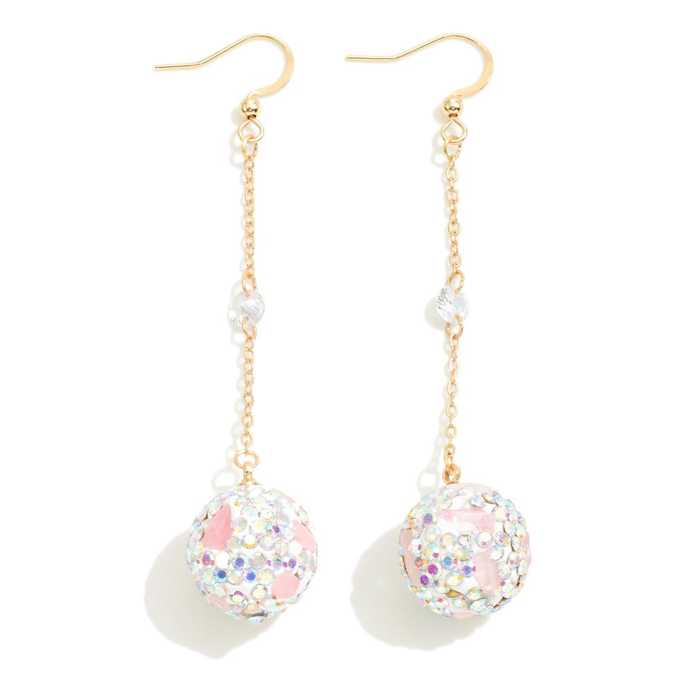 Glitz Ball Drop Earrings