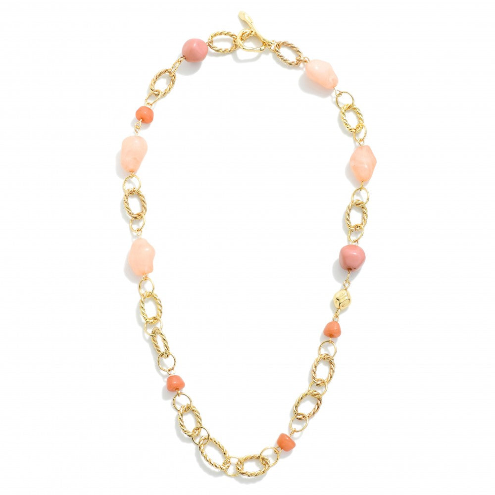 Celaya Necklace in Peach