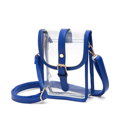 Mini Clear Crossbody Bag in Blue