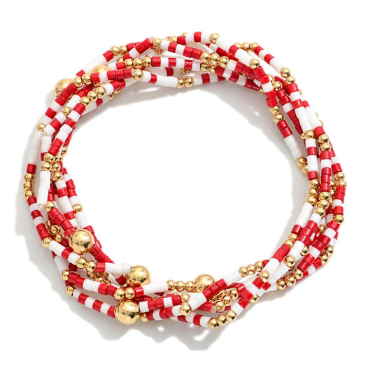 Team Twisted Strand Stack Bracelet