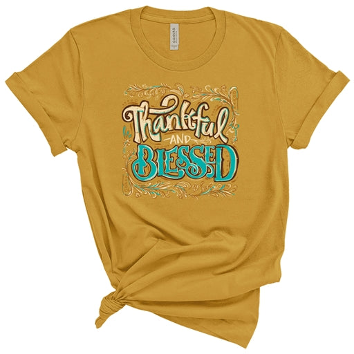 Thankful and Blessed Short Sleeve Tee
