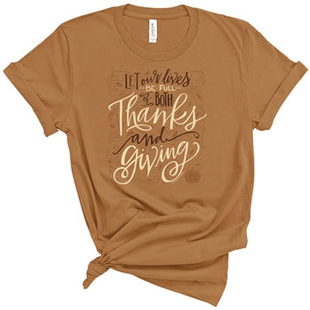 Both Thanks and Giving Short Sleeve Tee