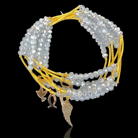 Keeley Bracelet Stack in Grey