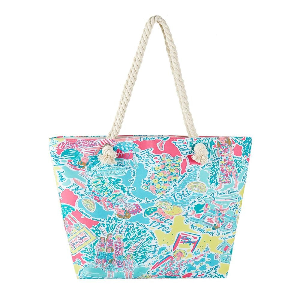 Summer Fun Canvas Tote