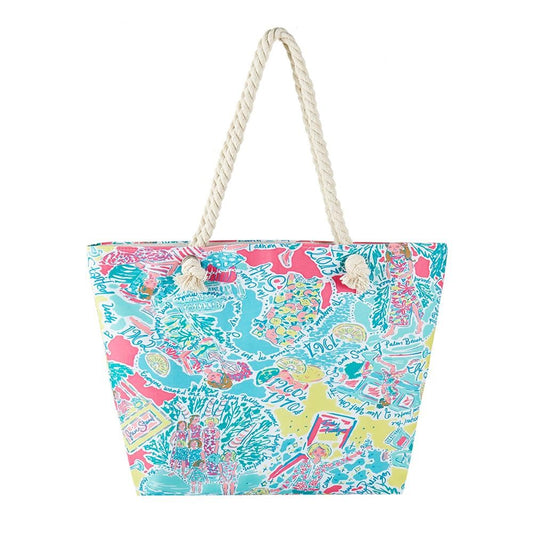 Summer Fun Canvas Tote