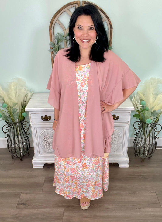 Sara Anne Kimono in Blush