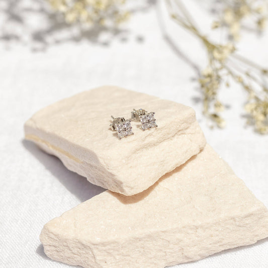 Gemini Studs: Silver