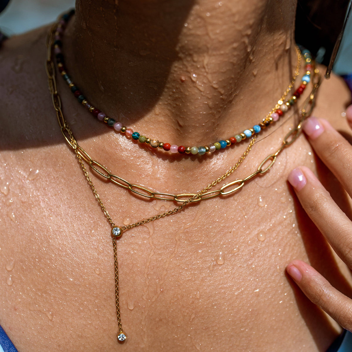 Everly Necklace: Gold