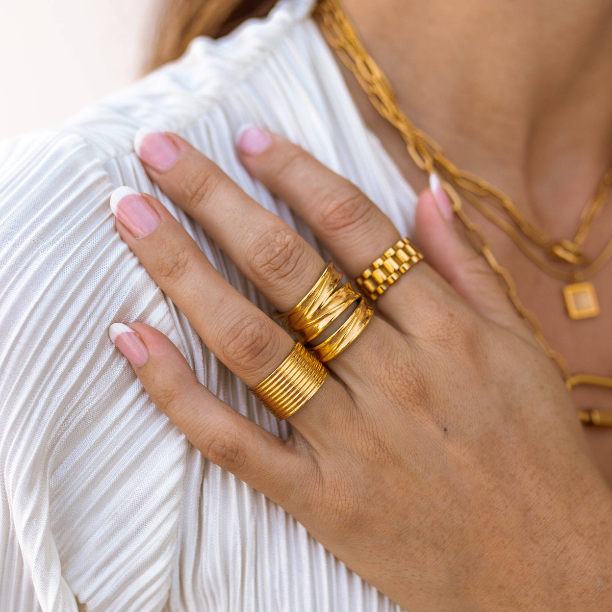 Terra Wrap Ring: Gold / 8