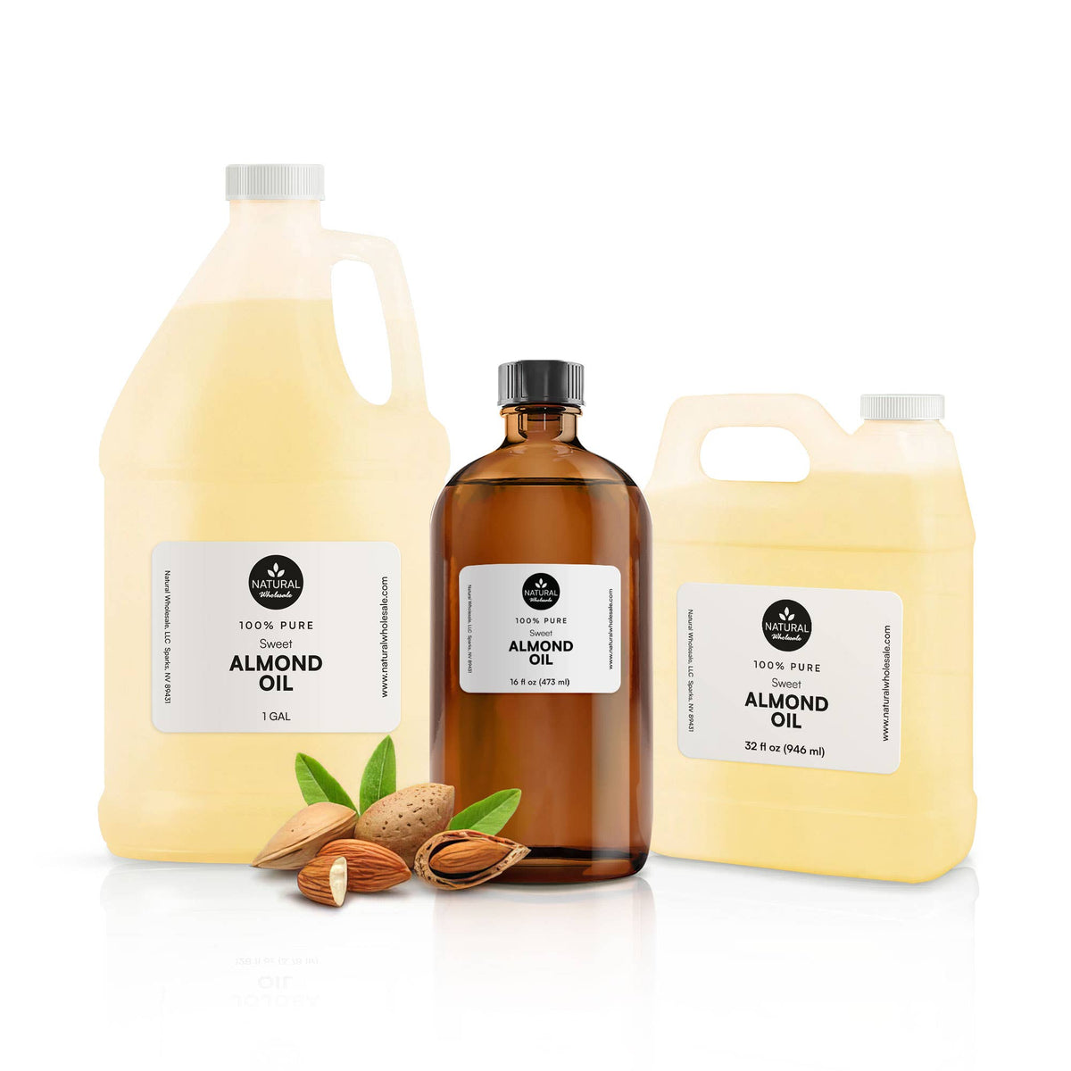 Sweet Almond Oil -  100% Pure Oil: Plastic / 16oz