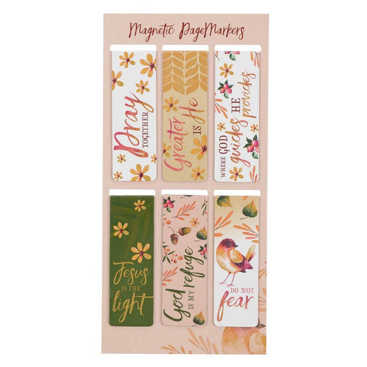 Magnetic Bookmark Set - God is my Refuge