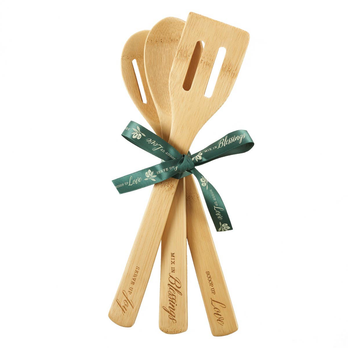 Love - Blessed - Joy Bamboo Spoons