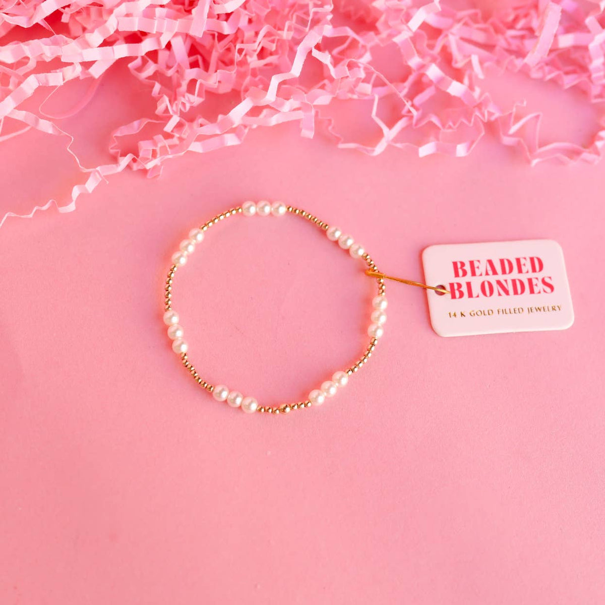 ILY Pearl Bracelet in Gold: Petite 6.25 inch