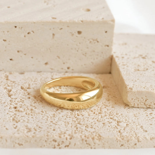 Dome Ring - Waterproof 18k PVD