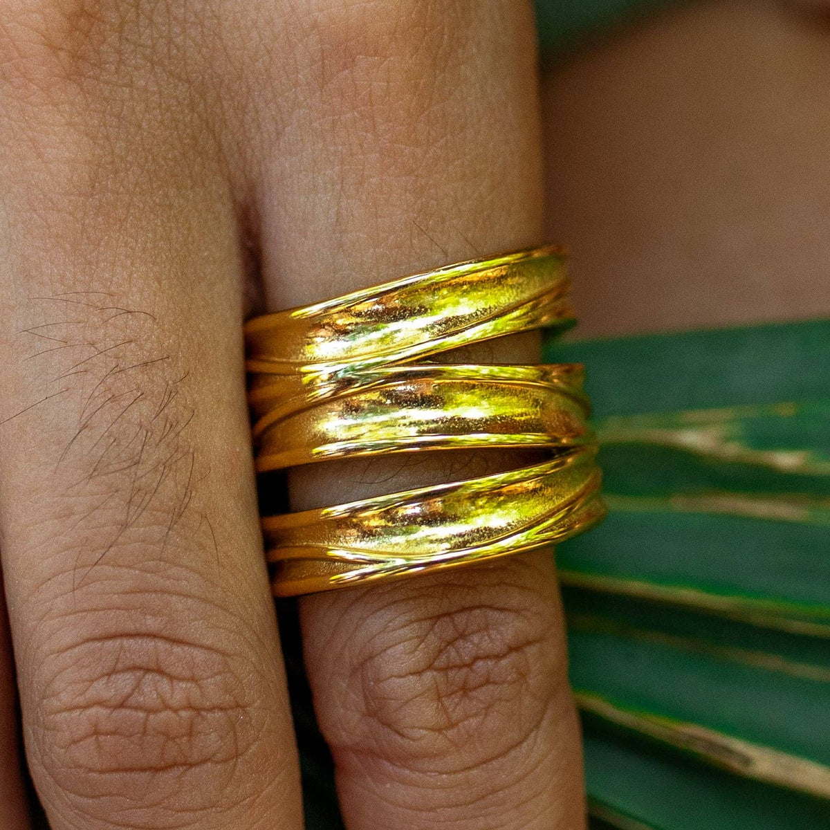Terra Wrap Ring: Gold / 8