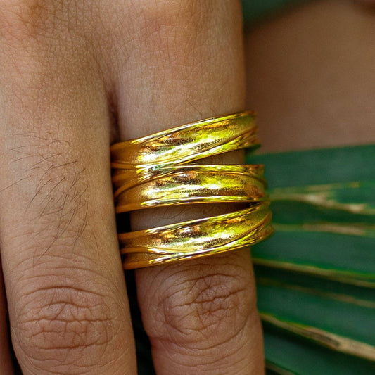 Terra Wrap Ring: Gold / 8