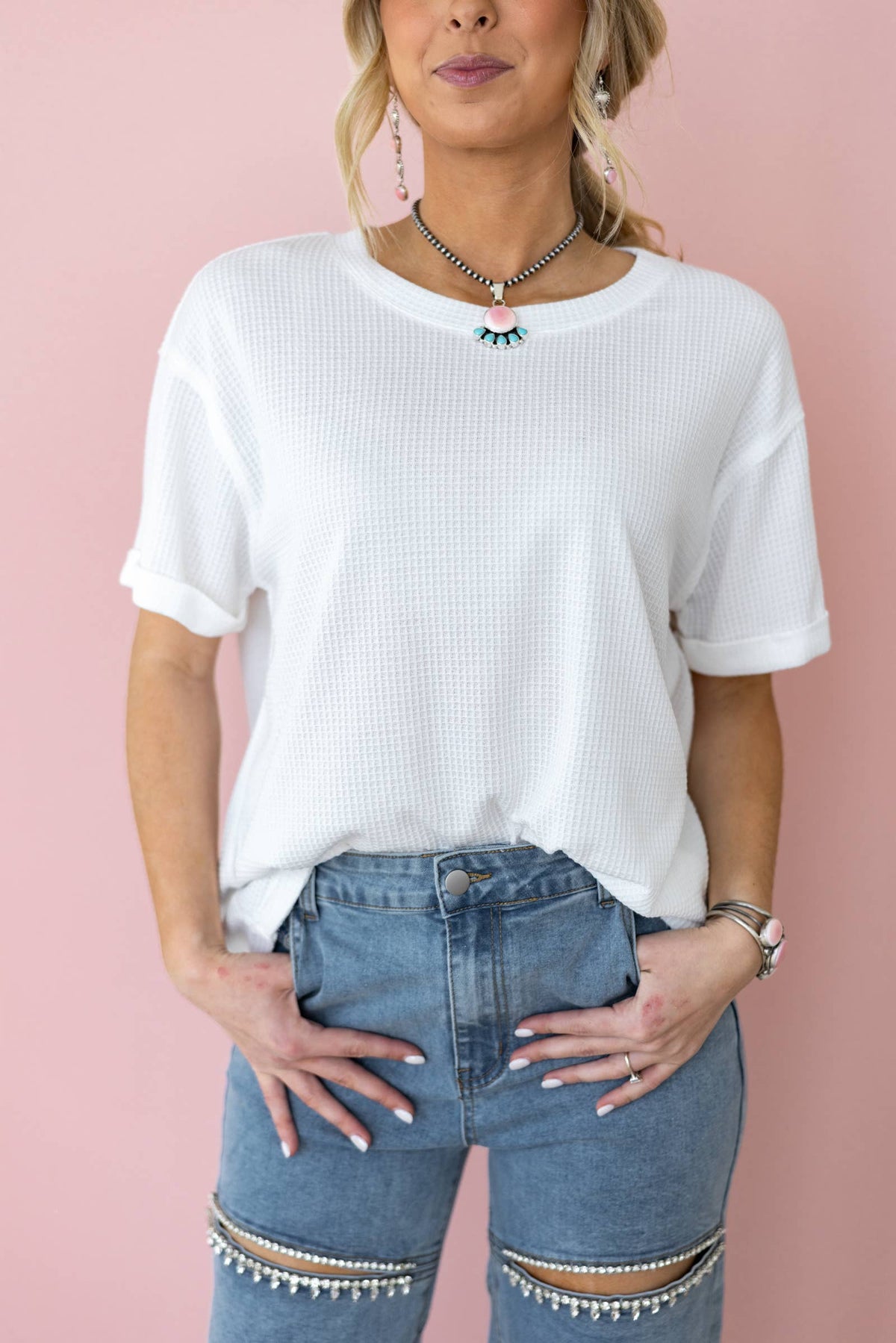 Cassidy Top in Ivory