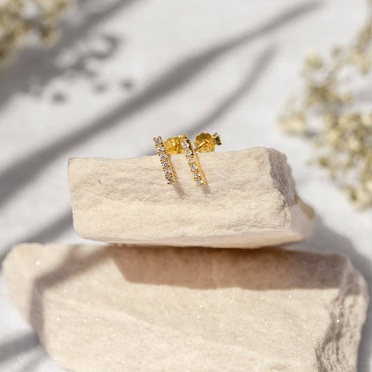 ALCO Boca Bar Studs: Gold