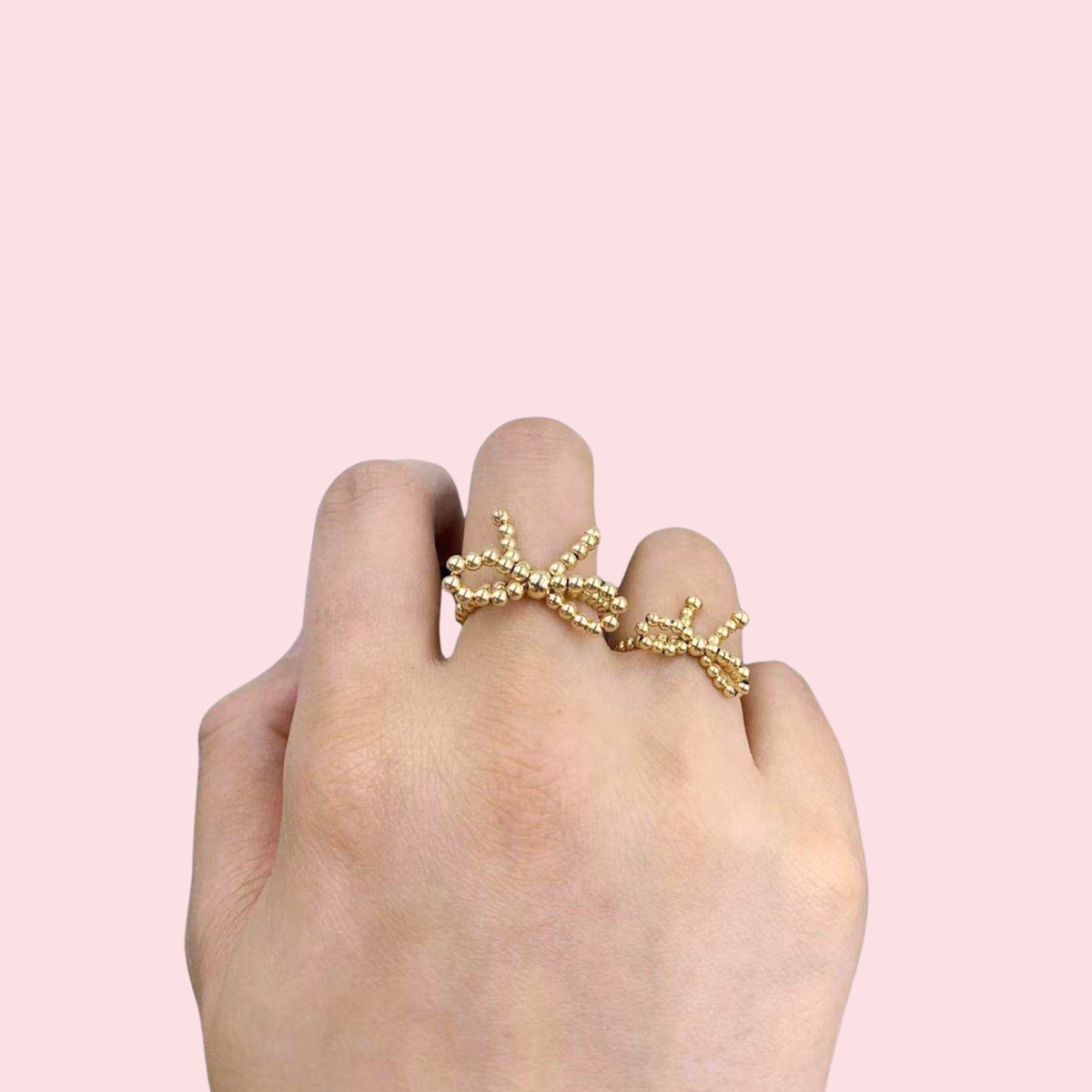 Gold Bow Rings: 5/6