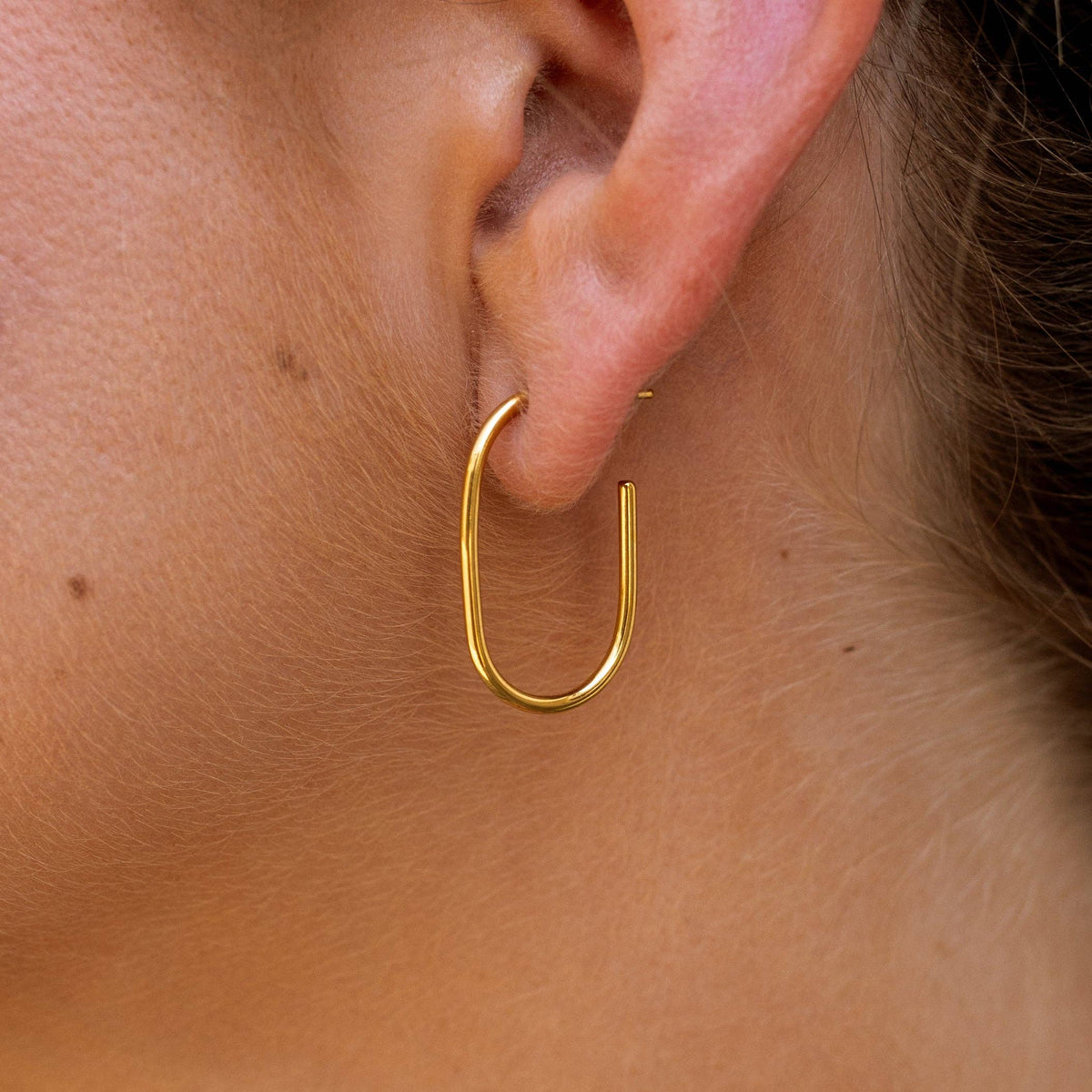 Strato Hoops: Gold