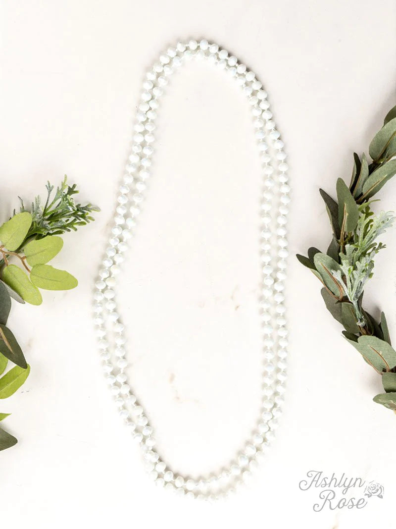 White Beaded Necklace