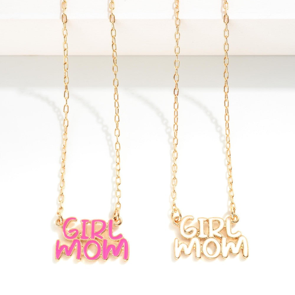 Girl Mom Necklace