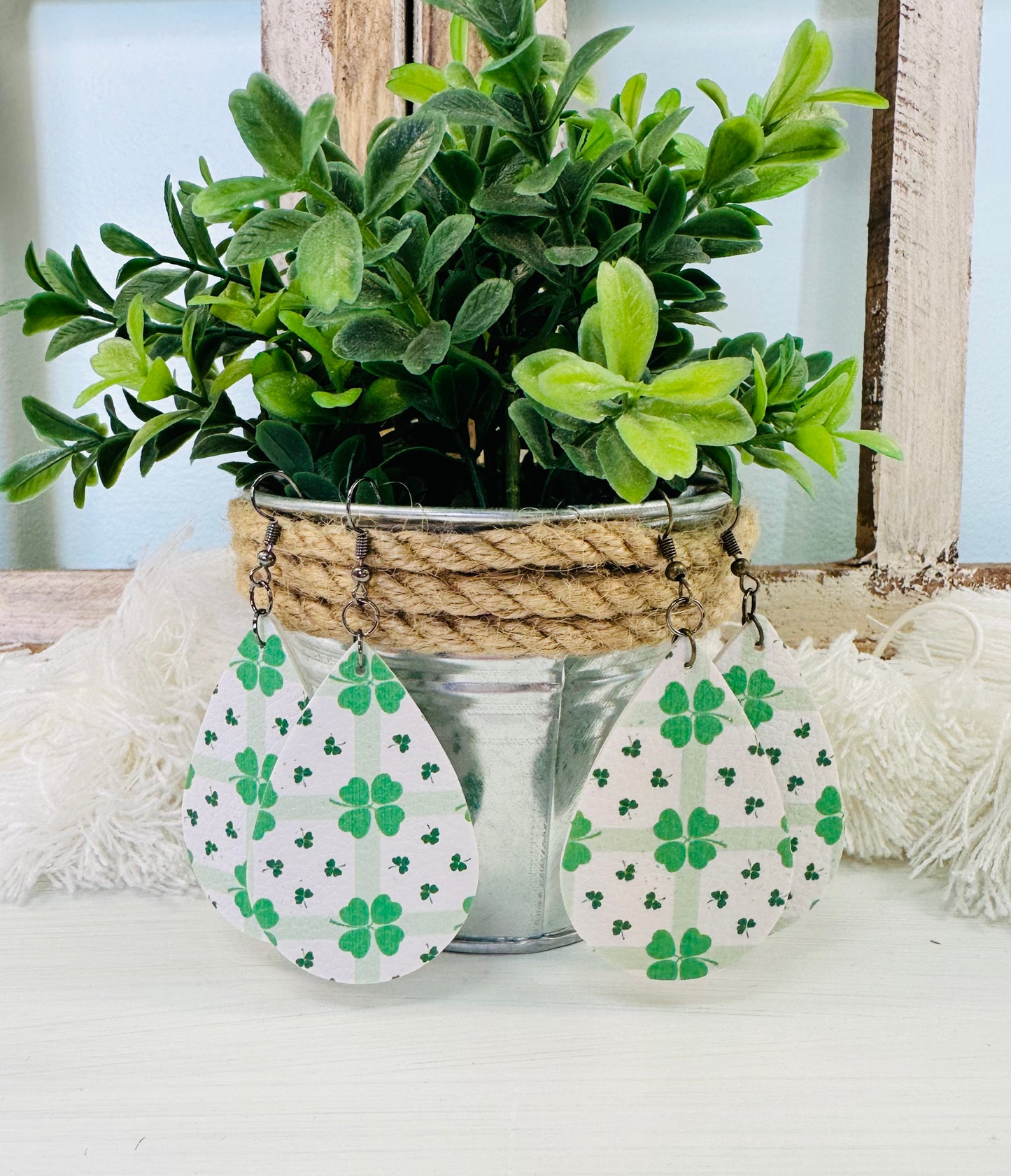 Shamrock Earrings by Sherly Jo Designs