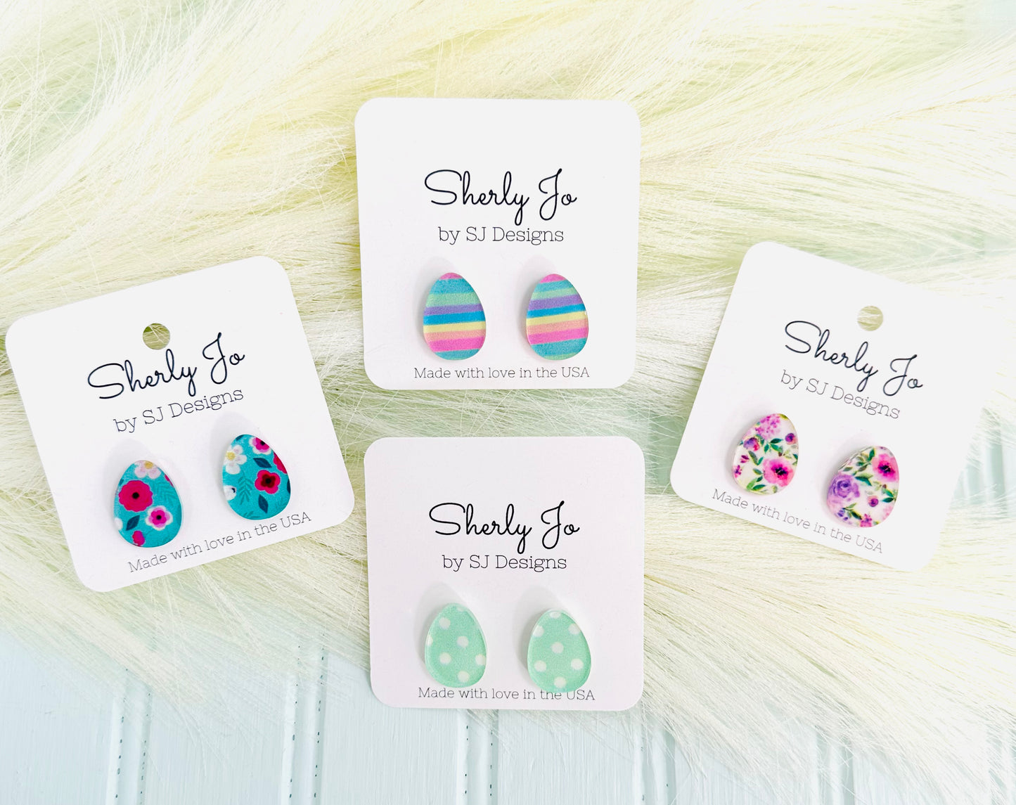 Easter Egg Studs by Sherly Jo Designs