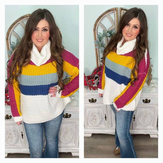 Livia Color Block Sweater
