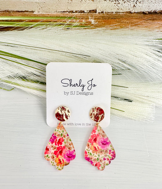 Antique Floral Dangles by Sherly Jo Designs